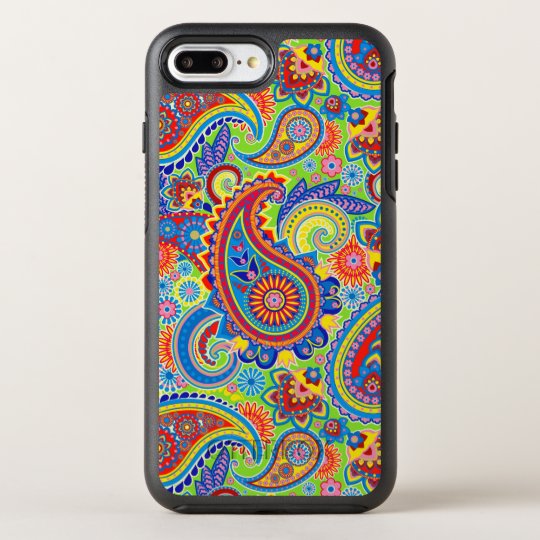 Colourful Paisley Seamless Pattern OtterBox Symmetry iPhone 8 Plus/7 Plus Case