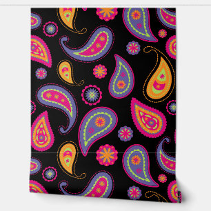 Colourful Paisley seamless Pattern Wallpaper