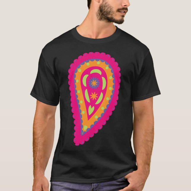 Colourful Paisley T-Shirt (Front)