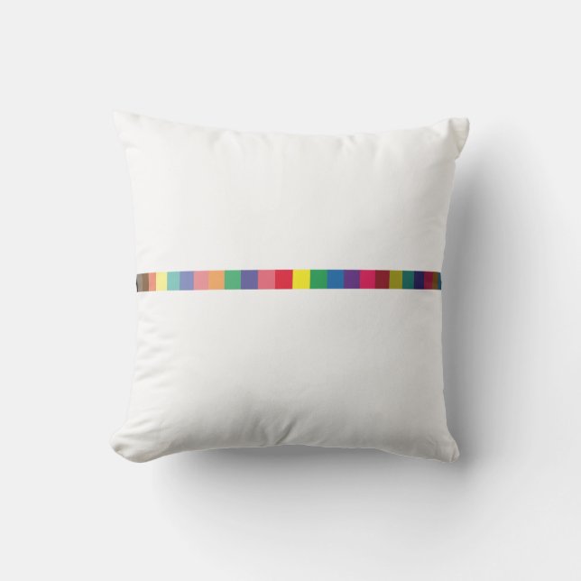 colourful palette , colour scheme stripe outdoor pillow (Front)