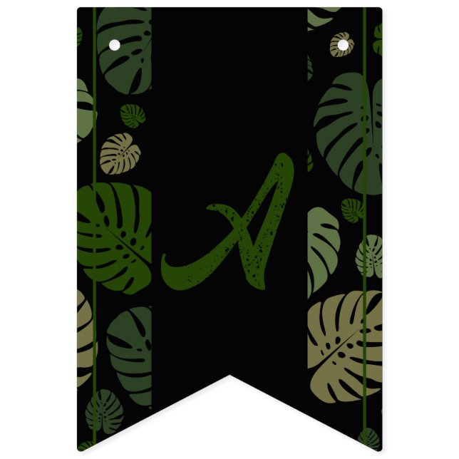 Colourful Palm Leaves Bunting Flags (First Flag)