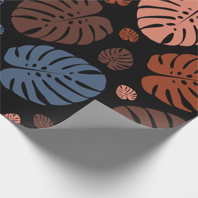Colourful Palm Leaves Wrapping Paper (Corner)