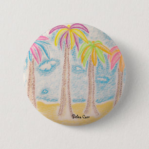 Colourful Palms-button 2 Inch Round Button