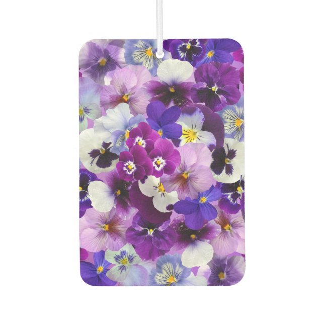 Colourful Pansies, Pretty Flowers, Air Freshener (Front)