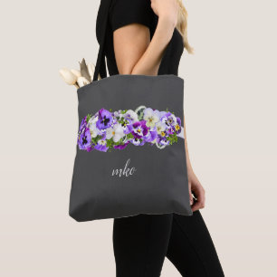Colourful Pansies Tote Bag
