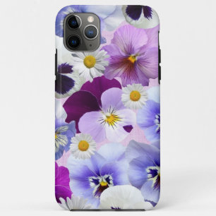 Colourful Pansy and Daisy Flowers   iPhone 11 Pro Max Case