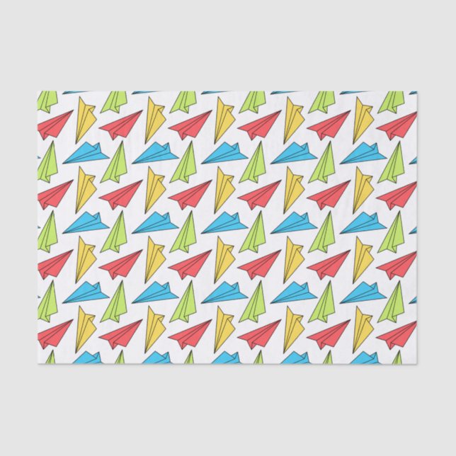 Colourful Paper Airplanes Pattern (Front)