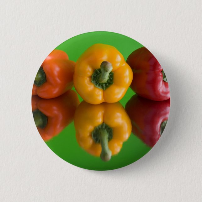 colourful paprika 2 inch round button (Front)