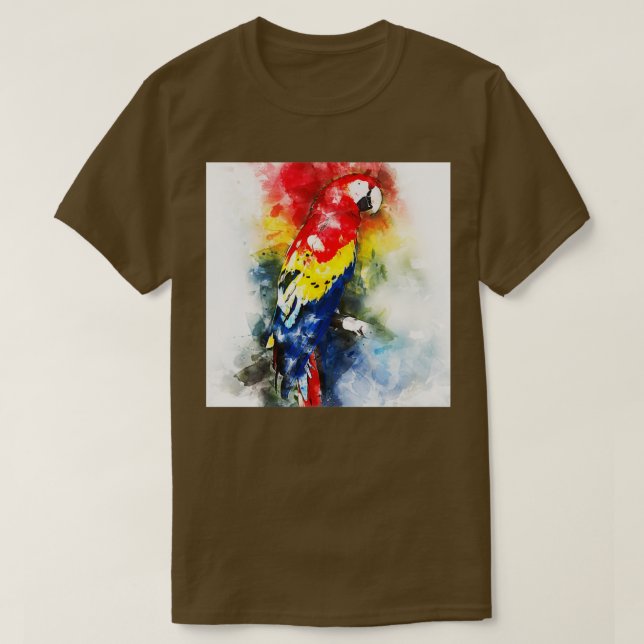 Colourful Parrot 34 T-Shirt (Design Front)