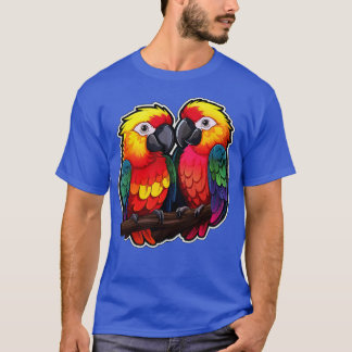 Colourful Parrot Cockatoo Parakeet Macaws Parrot 4 T-Shirt