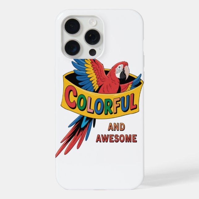 Colourful Parrot  iPhone Case (Back)