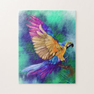 Colourful Parrot Jigsaw Puzzle Painting