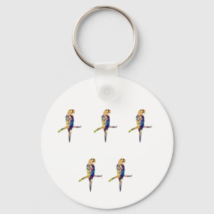 Colourful Parrot Mug Keychain