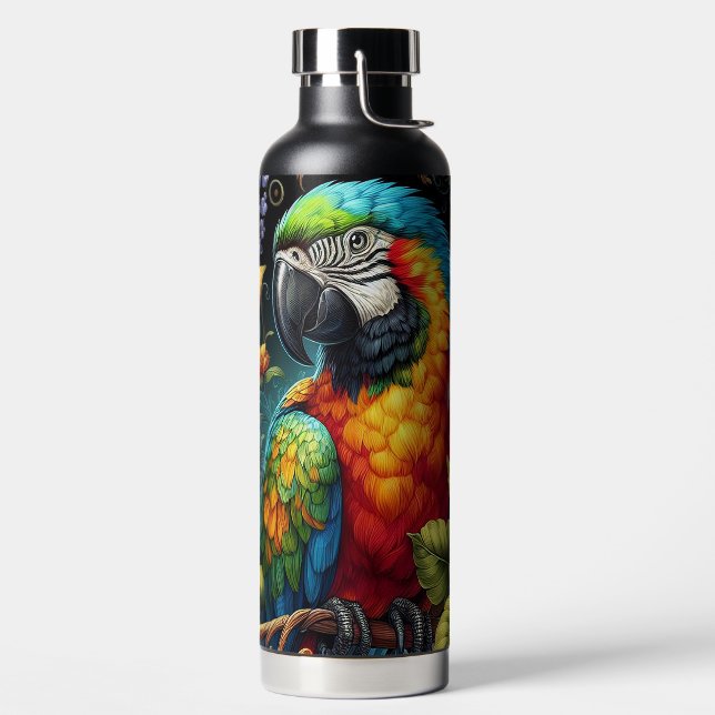 Colourful Parrot Water Bottle (Left)