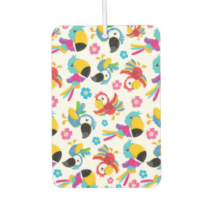 Colourful Parrots, Tropical Parrots, Birds, Flower Air Freshener