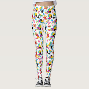 Colourful Parrots, Tropical Parrots, Birds, Flower Leggings