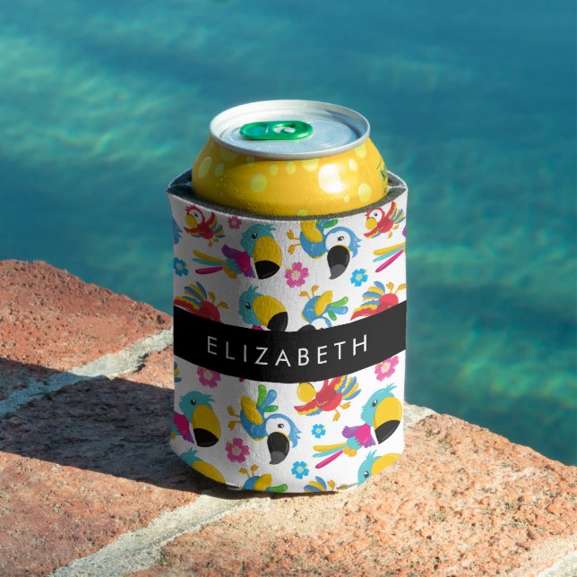 Colourful Parrots, Tropical Parrots, Your Name Can Cooler (In Situ Pool)