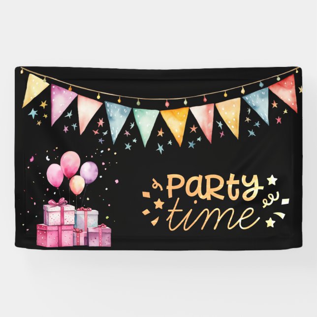 Colourful Party Banner (Horizontal)