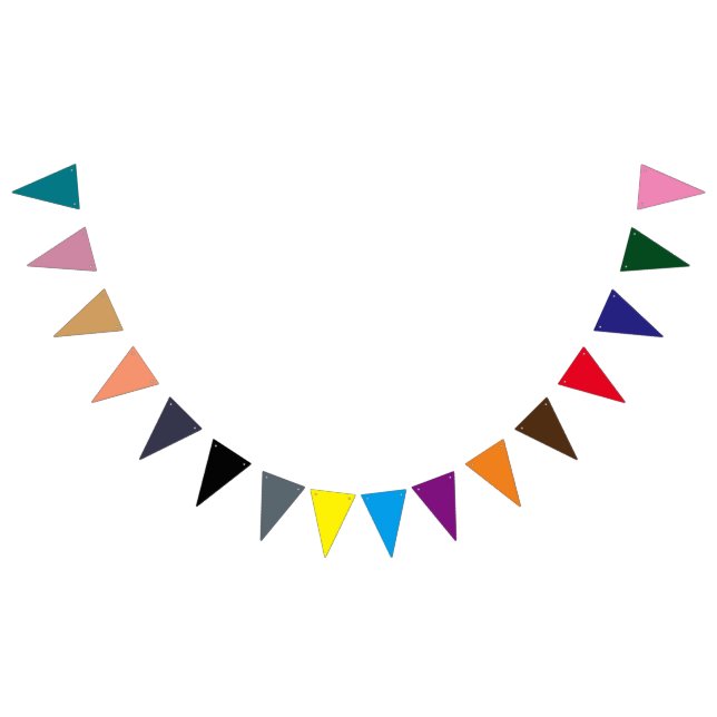 Colourful Party Celebration Event Birthday Wedding Bunting Flags (All)