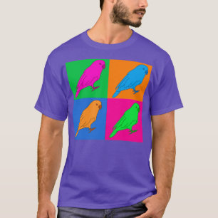 Colourful Party Parrot Art Prints T-Shirt