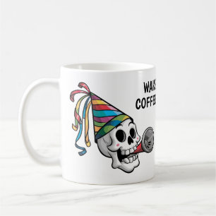 Colourful Party Skull Coffee Mug