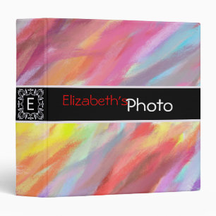 Colourful Pastel Abstract Album Binder