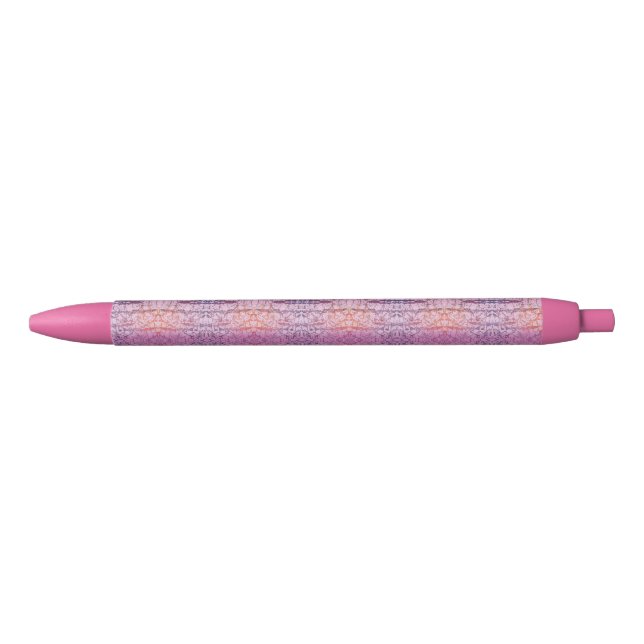 Colourful Pastel Abstract Black Ink Pen (Front)