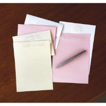 Colourful Pastel Embossed Personalized Stationery