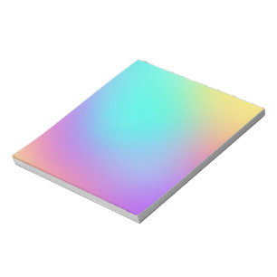 Colourful Pastel Gradient Notepad