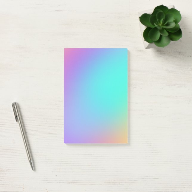 Colourful Pastel Gradient Post-it Notes (Office)