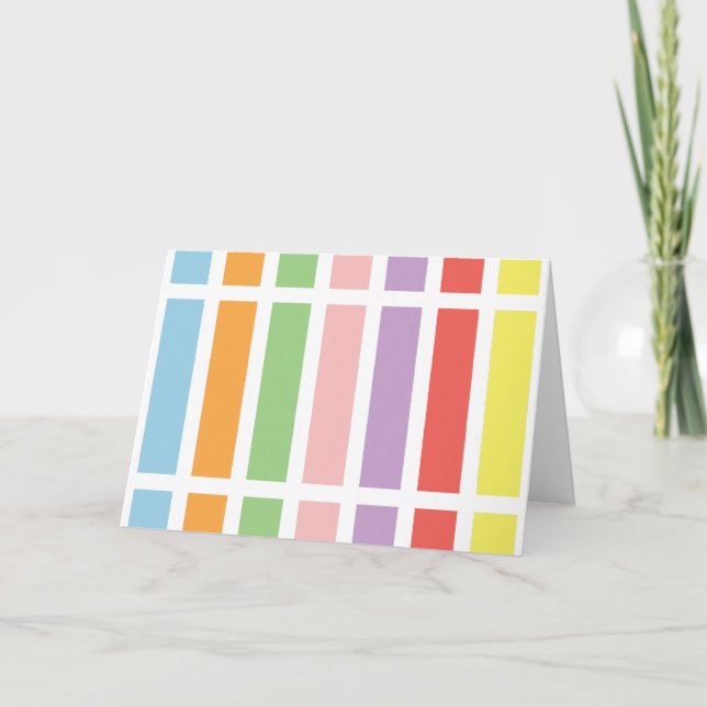 Colourful Pastel Hues Card (Front)