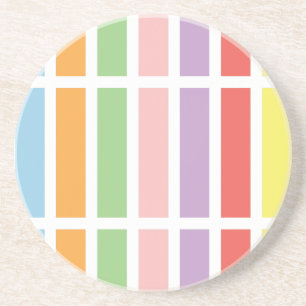Colourful Pastel Hues Coaster