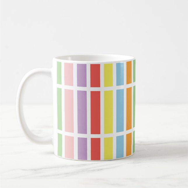 Colourful Pastel Hues Coffee Mug (Left)