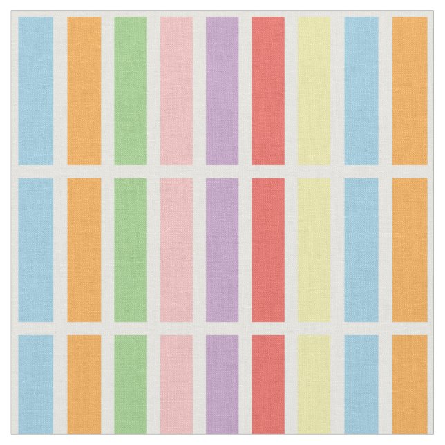 Colourful Pastel Hues Fabric (Close Up)