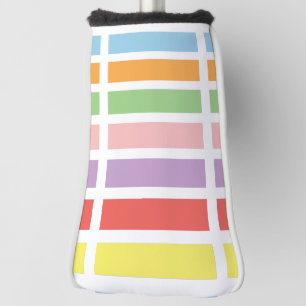 Colourful Pastel Hues Golf Head Cover