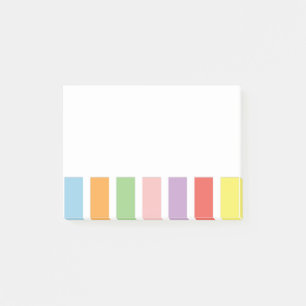 Colourful Pastel Hues Post-it Notes