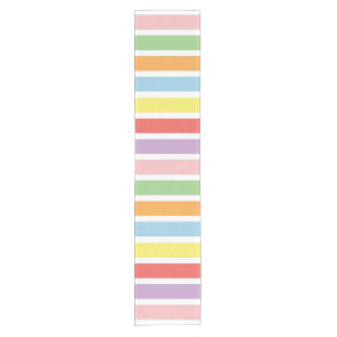 Colourful Pastel Hues Short Table Runner