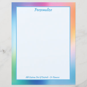 Colourful Pastel Iridescent Gradient Personalized