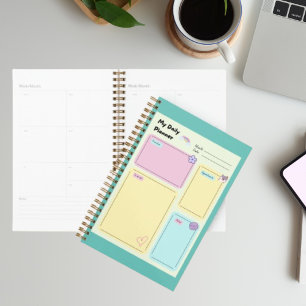Colourful Pastel Kawaii Cute Daily Planner