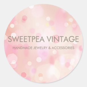 Colourful Pastel Lights Bokeh Custom Sticker I