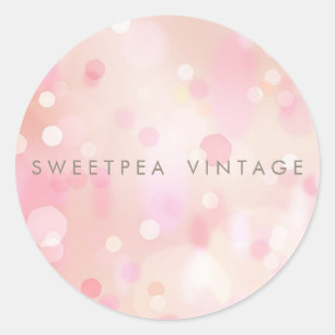 Colourful Pastel Lights Bokeh Customizable Sticker