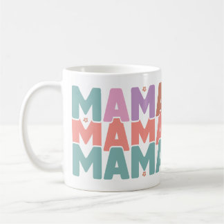 Colourful Pastel MAMA Gift Mom Coffee Mug