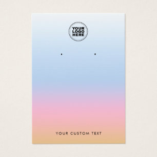 Colourful Pastel Ombre Modern Earring Display Card