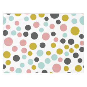 Colourful Pastel Polka Dots   Tablecloth