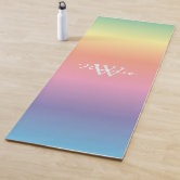 Pastel Rainbow Cloudy Sky Aesthetic Yoga Mat