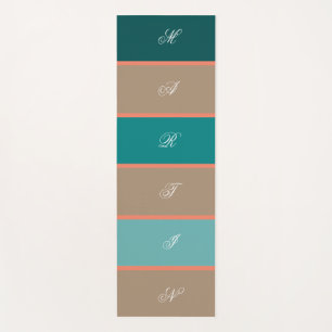 Colourful Pastel Rainbow Colours Yoga Mat