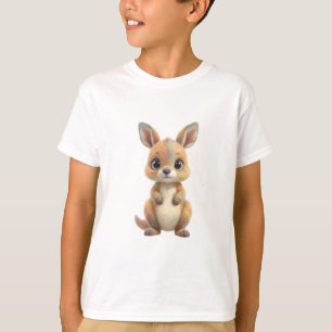 Colourful Pastel Rainbow Kangaroo Joey Kids T-Shirt