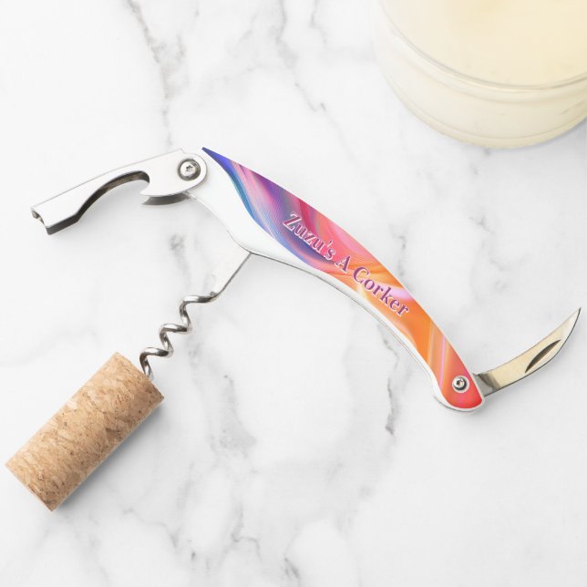 Colourful Pastel Silk Corkscrew (Front)