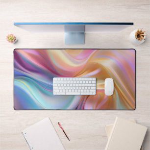 Colourful Pastel Silk Desk Mat