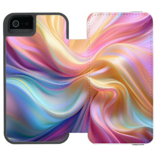 Colourful Pastel Silk Incipio Watson™ iPhone 5 Wallet Case